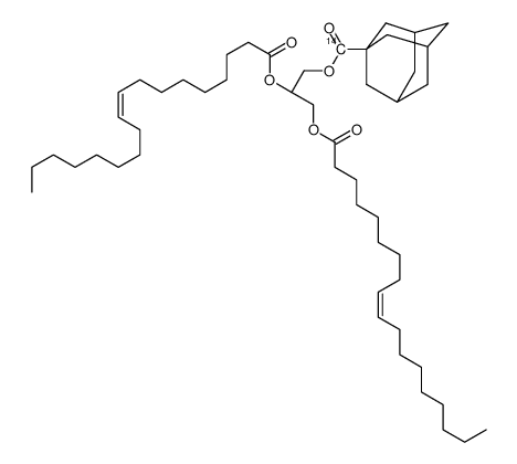 [(2R)-2,3-bis[[(Z)-octadec-9-enoyl]oxy]propyl] adamantane-1-carboxylate Structure