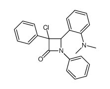 3-chloro-4-[2-(dimethylamino)phenyl]-1,3-diphenylazetidin-2-one Structure