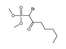 1-bromo-1-dimethoxyphosphorylheptan-2-one结构式