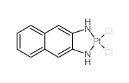 DICHLORO(2,3-NAPHTHYLENEDIAMMINE)-PLATINUM(II) Structure