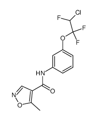 5-methyl-isoxazole-4-carboxylic acid 3-(2-chloro-1,1,2-trifluoro-ethoxy)-anilide Structure