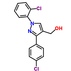 (1-(2-CHLOROPHENYL)-3-(4-CHLOROPHENYL)-1H-PYRAZOL-4-YL)METHANOL Structure