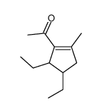 1-(4,5-Diethyl-2-methyl-1-cyclopenten-1-yl)ethanone Structure