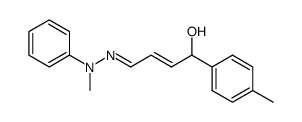 (E)-4-(Methyl-phenyl-hydrazono)-1-p-tolyl-but-2-en-1-ol结构式