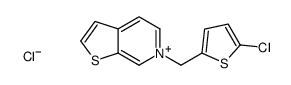 6-[(5-chlorothiophen-2-yl)methyl]thieno[2,3-c]pyridin-6-ium,chloride Structure