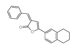 3-benzylidene-5-tetralin-2-yl-furan-2-one Structure