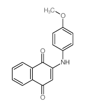 1,4-Naphthalenedione,2-[(4-methoxyphenyl)amino]-结构式