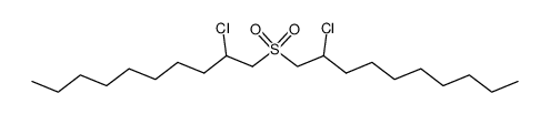 bis-(2-chloro-decyl)-sulfone结构式