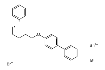 dibromo-phenyl-[5-(4-phenylphenoxy)pentyl]stannane Structure