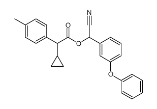 alpha-(1-Cyclopropyl)-4-methylbenzeneacetic acid cyano(3-phenoxyphenyl )methyl ester structure