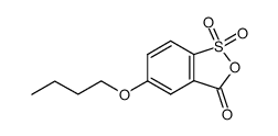 5-butoxy-3H-benzo[c][1,2]oxathiol-3-one 1,1-dioxide结构式