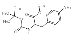 4-Amino-N-(tert-butoxycarbonyl)-L-phenylalanine Methyl Ester Structure