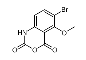 6-bromo-5-methoxy-2H-3,1-benzoxazine-2,4(1H)-dione结构式