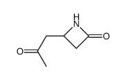 2-Azetidinone, 4-(2-oxopropyl)- (9CI) structure