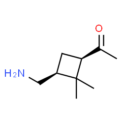 Ethanone, 1-[(1R,3S)-3-(aminomethyl)-2,2-dimethylcyclobutyl]-, rel- (9CI)结构式