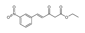 ethyl 3-oxo-5-(3-nitrophenyl)-4-(E)-pentenoate Structure