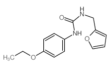 3-(4-ethoxyphenyl)-1-(2-furylmethyl)urea结构式