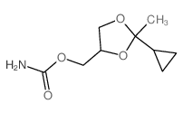 1,3-Dioxolane-4-methanol,2-cyclopropyl-2-methyl-, carbamate (8CI)结构式