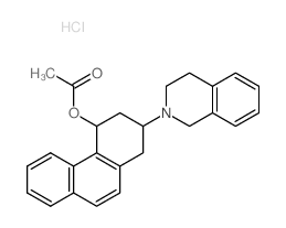 4-Phenanthrenol,2-(3,4-dihydro-2(1H)-isoquinolinyl)-1,2,3,4-tetrahydro-, 4-acetate,hydrochloride (1:1)结构式