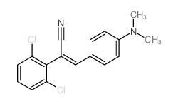 Benzeneacetonitrile,2,6-dichloro-a-[[4-(dimethylamino)phenyl]methylene]- Structure