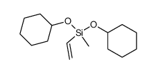 bis(cyclohexyloxy)methylvinylsilane Structure