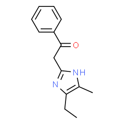 Ethanone, 2-(4-ethyl-5-methyl-1H-imidazol-2-yl)-1-phenyl- (9CI) Structure