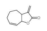 3-Methylene-3,3a,4,5,6,8a-hexahydro-2H-cyclohepta(b)furan-2-one结构式