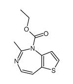 ethyl 2-methyl-1H-thieno[3,2-d][1,3]diazepine-1-carboxylate结构式