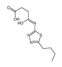 4-[(5-butyl-1,3,4-thiadiazol-2-yl)amino]-4-oxobutanoic acid结构式