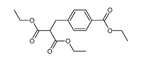 (4-ethoxycarbonyl-benzyl)-malonic acid diethyl ester Structure