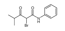 2-bromo-4-methyl-3-oxo-pentanoic acid phenylamide结构式