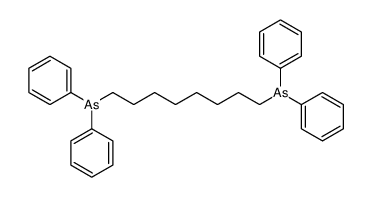 8-diphenylarsanyloctyl(diphenyl)arsane结构式