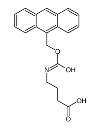 4-(anthracen-9-ylmethoxycarbonylamino)butanoic acid结构式