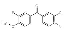 3,4-DICHLORO-3'-FLUORO-4'-METHOXYBENZOPHENONE结构式