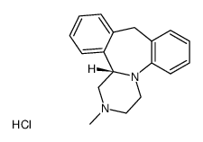 (S)-1,2,3,4,10,14b-hexahydro-2-methyldibenzo[c,f]pyrazino[1,2-a]azepine monohydrochloride结构式