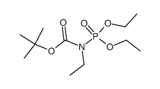 tert-butyl (diethoxyphosphoryl)(ethyl)carbamate结构式