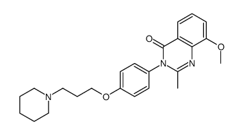 4(3H)-Quinazolinone,8-methoxy-2-methyl-3-[4-[3-(1-piperidinyl)propoxy]phenyl]- picture