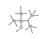 bis(trimethylsilyl)-methyl-di-(trimethylsilyl)-methoxysilane结构式