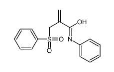 2-(benzenesulfonylmethyl)-N-phenylprop-2-enamide Structure