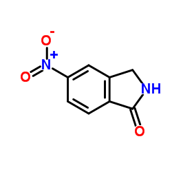 5-硝基-2,3-二氢-1H-异吲哚-1-星空app结构式