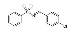 Benzenesulfonamide, N-[(4-chlorophenyl)methylene] Structure