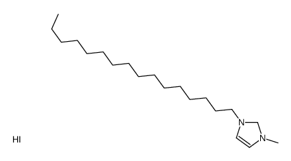 1-hexadecyl-3-methyl-1,2-dihydroimidazol-1-ium,iodide Structure