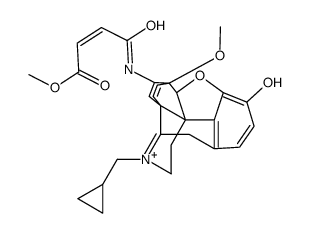 N-Cyclopropylmethyl-7alpha-methylfumaroylamido-6,14-endoetheno-tetrahydronororipavine结构式