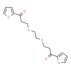 3-[(2-([3-OXO-3-(2-THIENYL)PROPYL]SULFANYL)ETHYL)SULFANYL]-1-(2-THIENYL)-1-PROPANONE structure