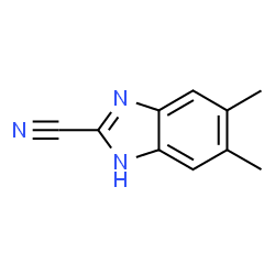 1H-Benzimidazole-2-carbonitrile,5,6-dimethyl-(9CI)结构式