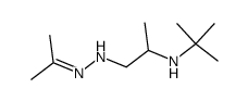 tert-Butyl-[2-(N'-isopropylidene-hydrazino)-1-methyl-ethyl]-amine Structure