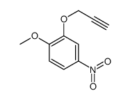 1-methoxy-4-nitro-2-prop-2-ynoxybenzene结构式