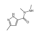 5-Methyl-2H-pyrazole-3-carboxylic acid N,N'-dimethyl-hydrazide Structure