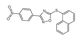 5-naphthalen-1-ylsulfanyl-3-(4-nitrophenyl)-1,2,4-oxadiazole Structure