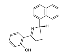2-{1-[(E)-(S)-1-Naphthalen-1-yl-ethylimino]-propyl}-phenol结构式